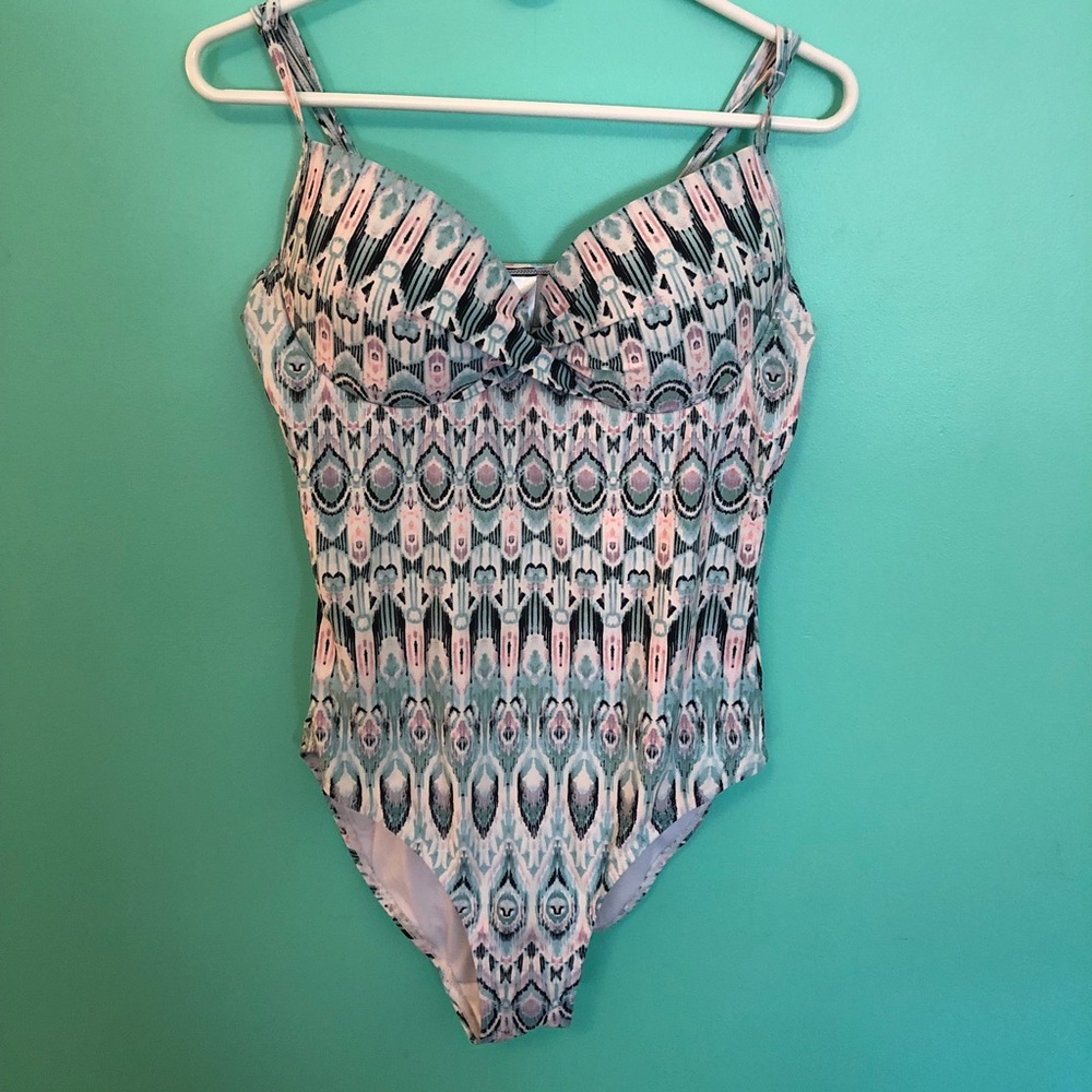 Colorful one piece swimsuit